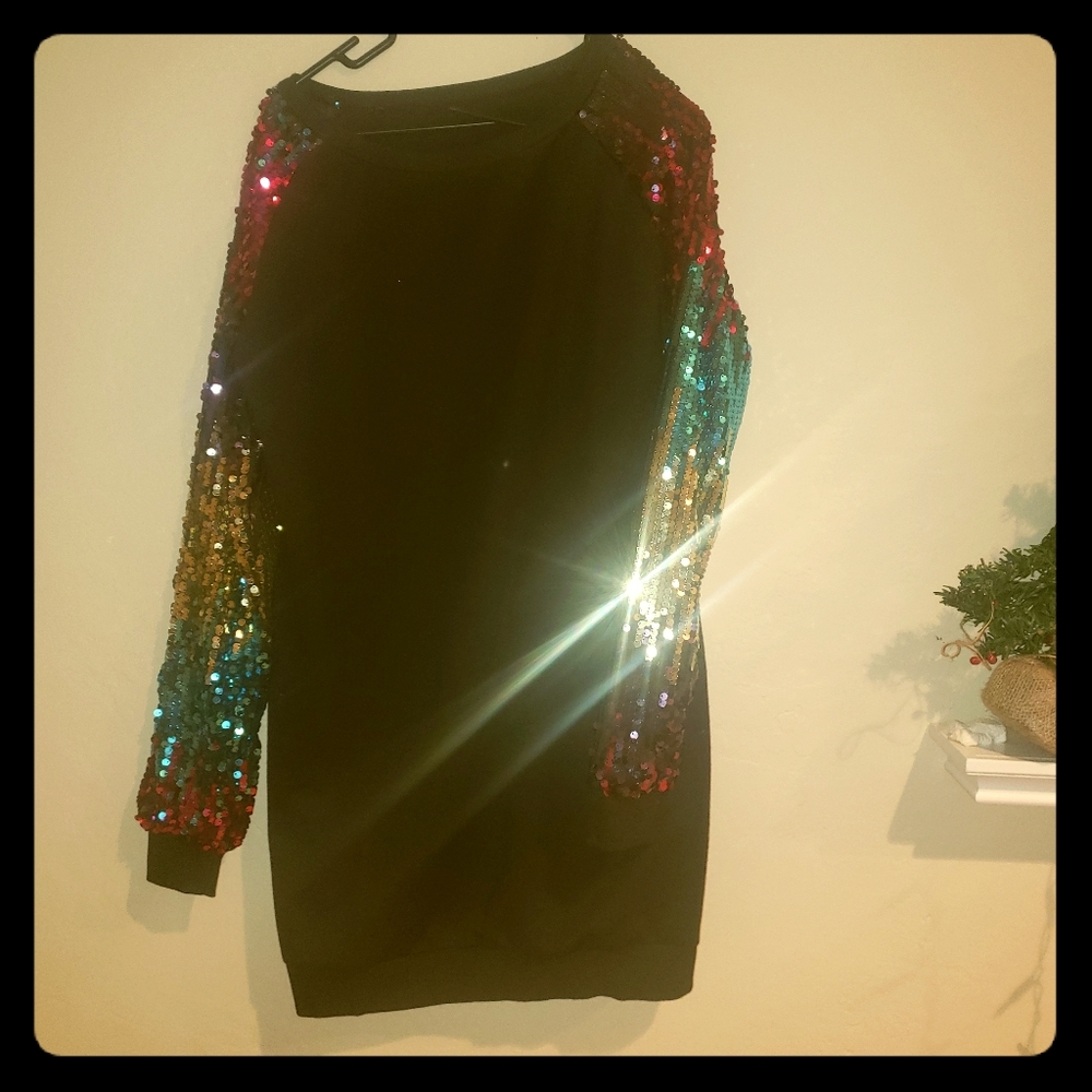 Sequin design sleeves